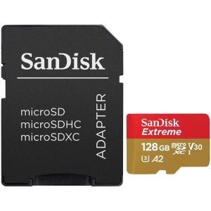 Card de memorie SanDisk Extreme microSDXC 128GB, pana la 190MB/s