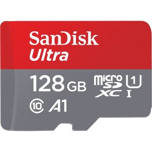 Card de memorie SanDisk Ultra microSDXC, 128GB, 120MB/s, A1 Class