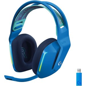 Casti gaming wireless Logitech G733, ultrausoare, Lightsync RGB