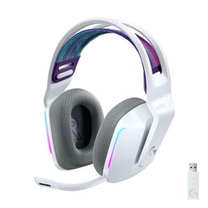 Casti gaming wireless Logitech G733, ultrausoare, Lightsync RGB