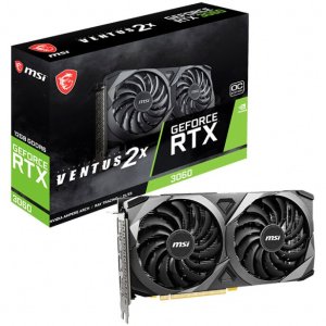 MSI GeForce® RTX™ 3060 VENTUS 2X OC, 12GB GDDR6, 192-bit